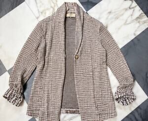 Alter’d State Houndstooth Knit Cardigan Sweater Made USA Women’s Small